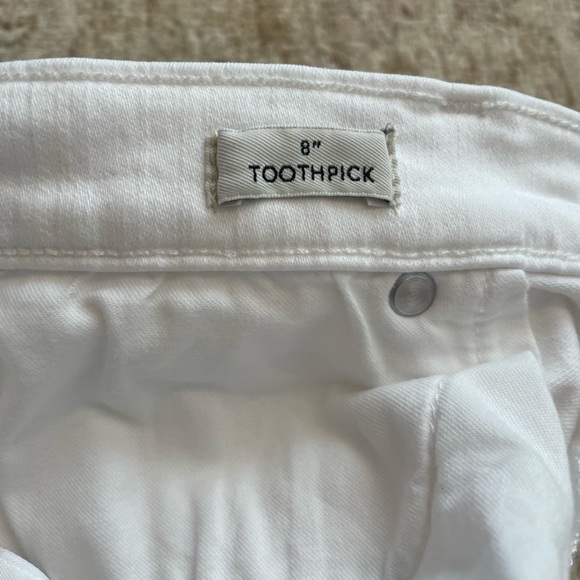 J. Crew 8”  Toothpick Jeans in White size 26 - Picture 8 of 11